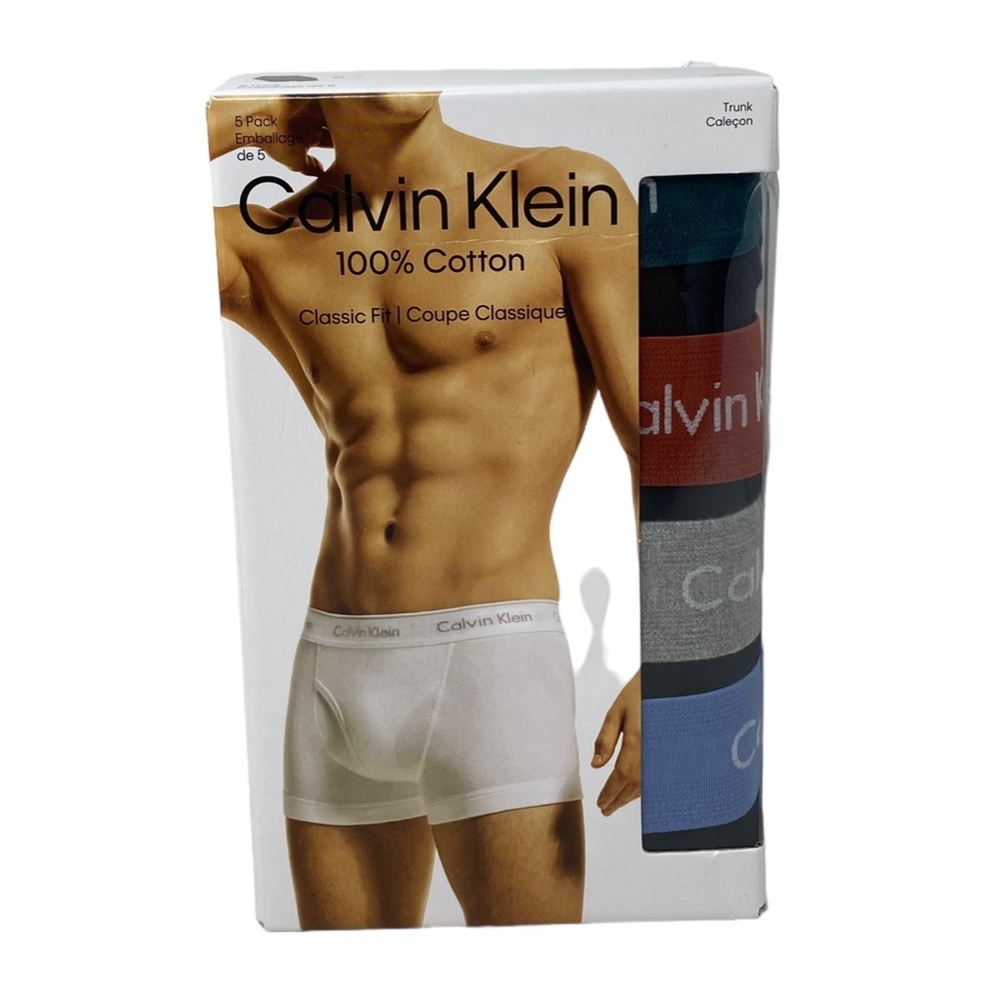 Calvin Klein Underwear Men's 5 Pack Cotton Classic Trunk Black NB1897925 - Picture 5 of 6